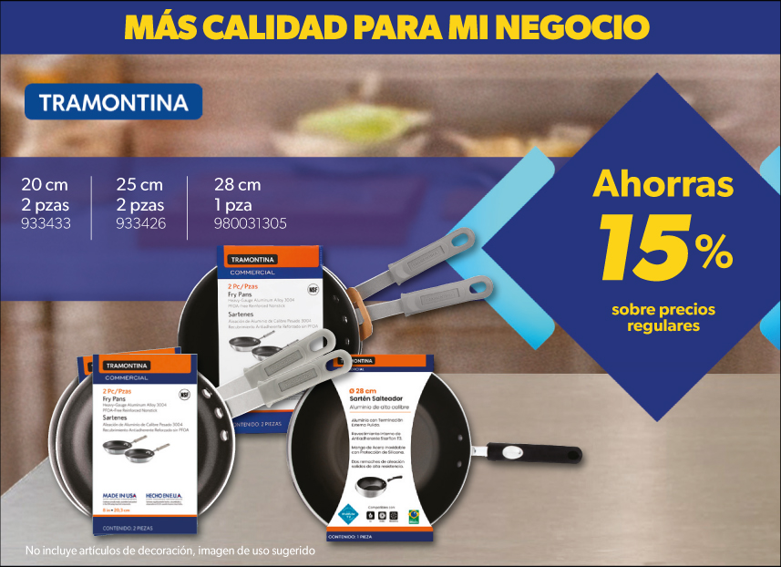 Variedad de sartenes