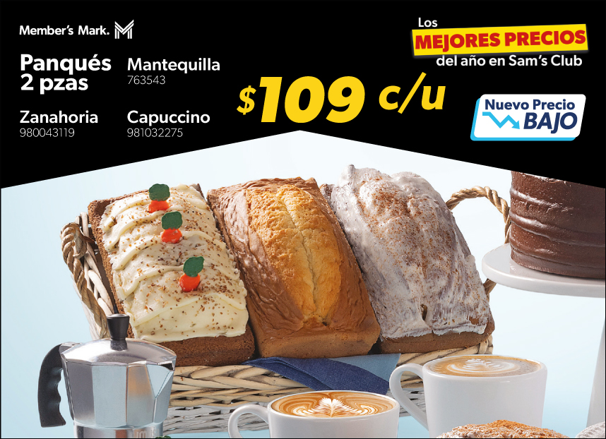 Panque varios sabores 2 piezas