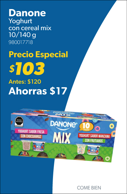 Yoghurt con cereal mix