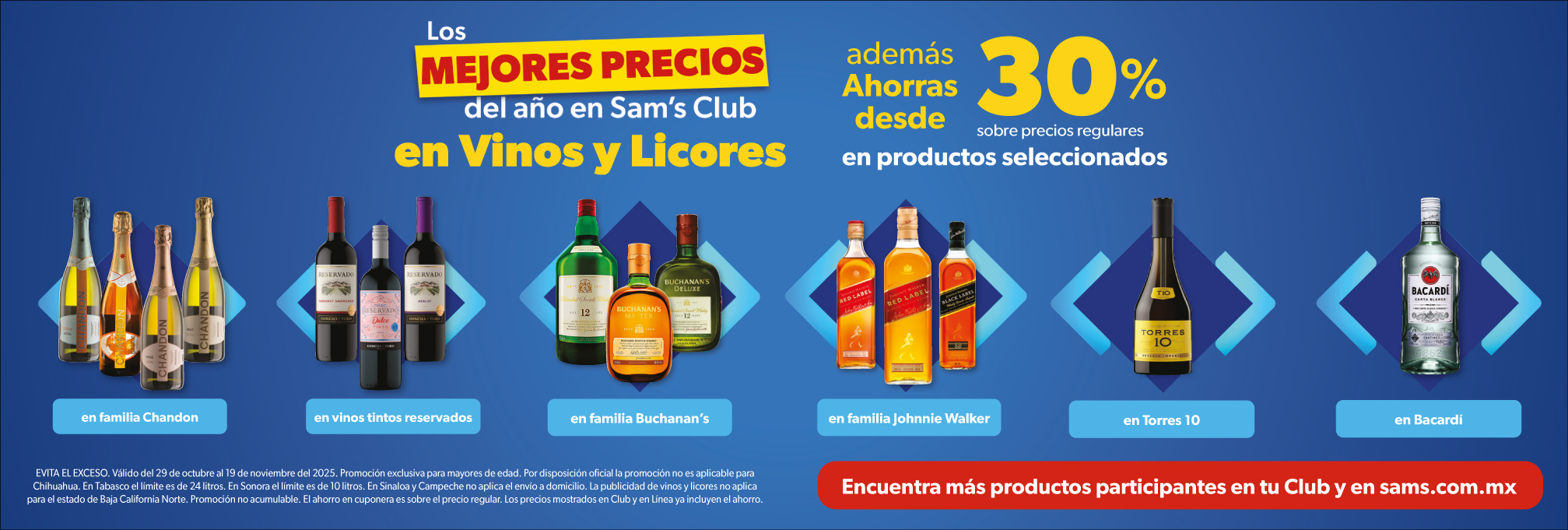 En variedad de vinos y licores