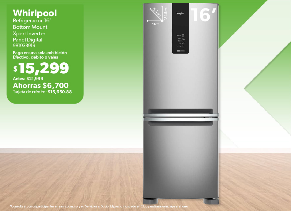 Refrigerador 16 pies