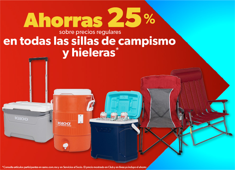 En todas las sillas de campismo y hieleras