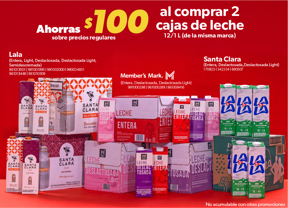 Al comprar dos cajas de leche