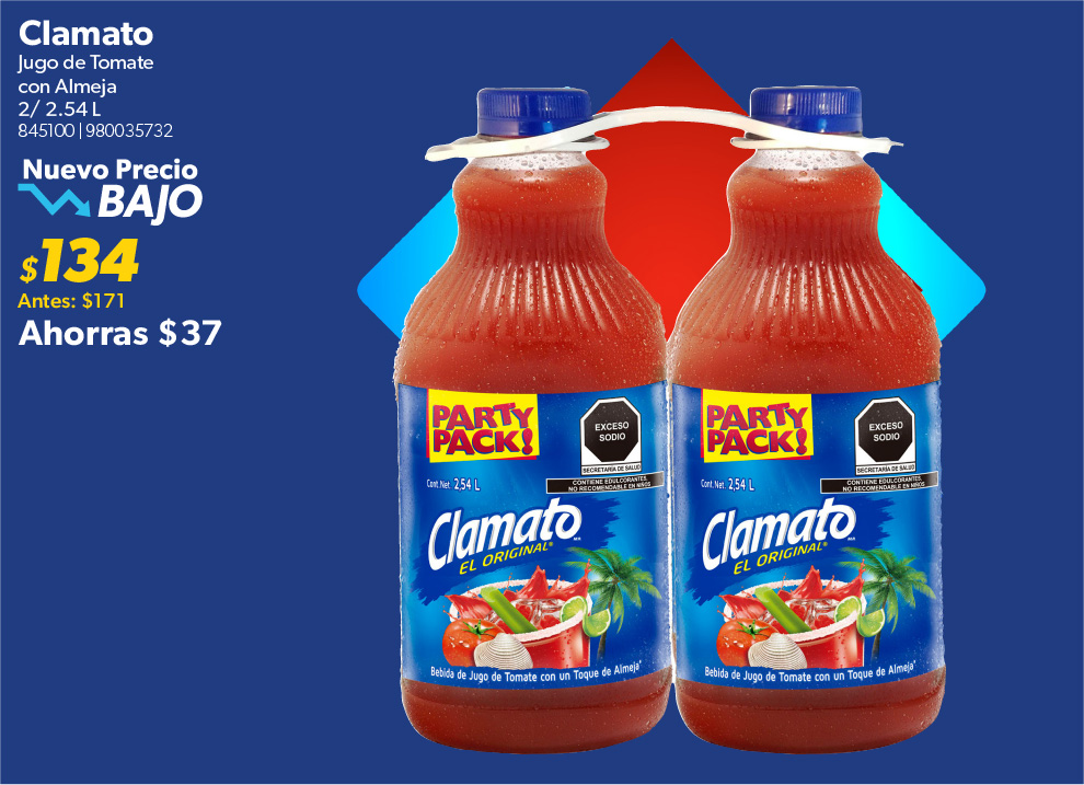 Jugo de tomate con almeja