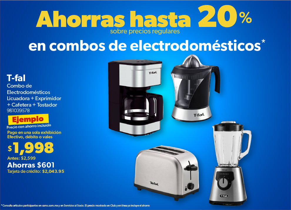 Combo de electrodomesticos