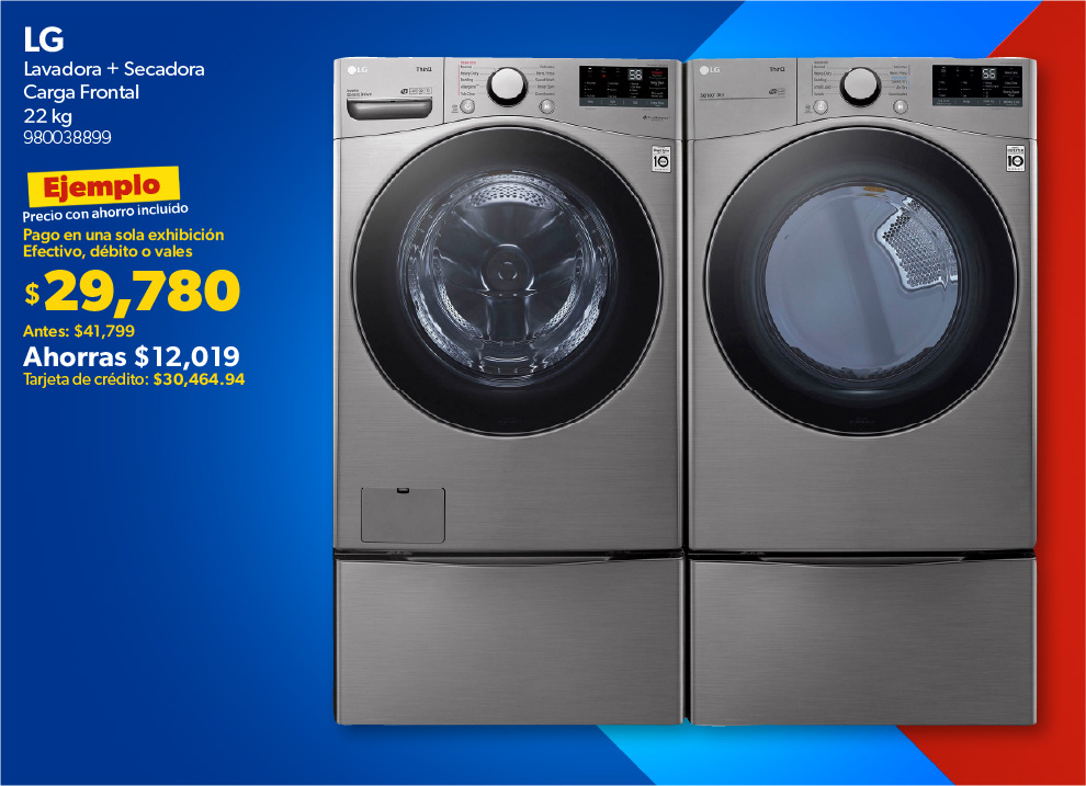 Lavadora mas secadora