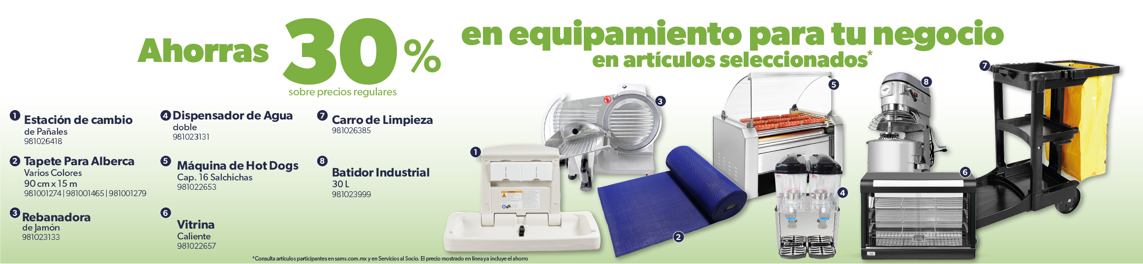 En equipamiento para tu negocio