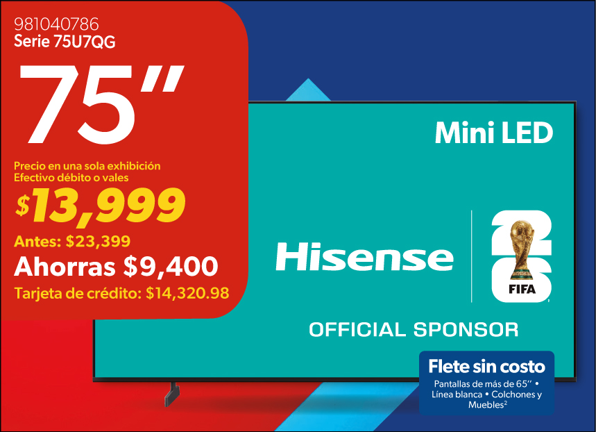 Pantalla 75 pulgadas