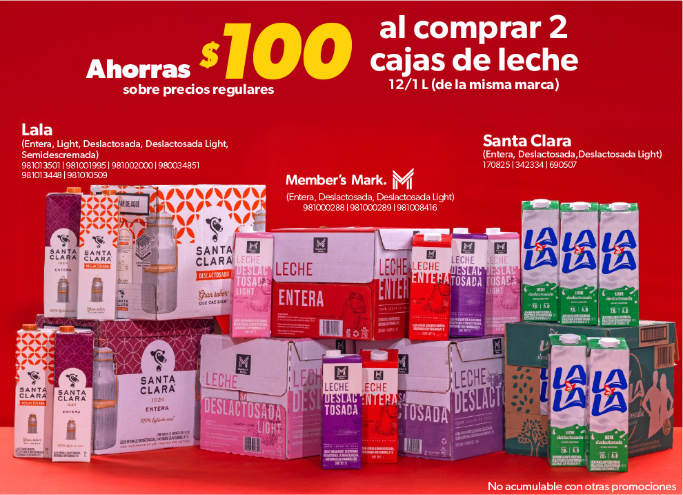 Al comprar dos cajas de leche