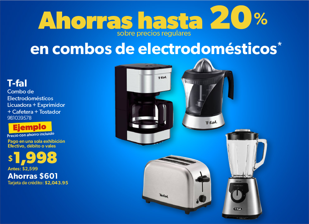 Combo de electrodomesticos