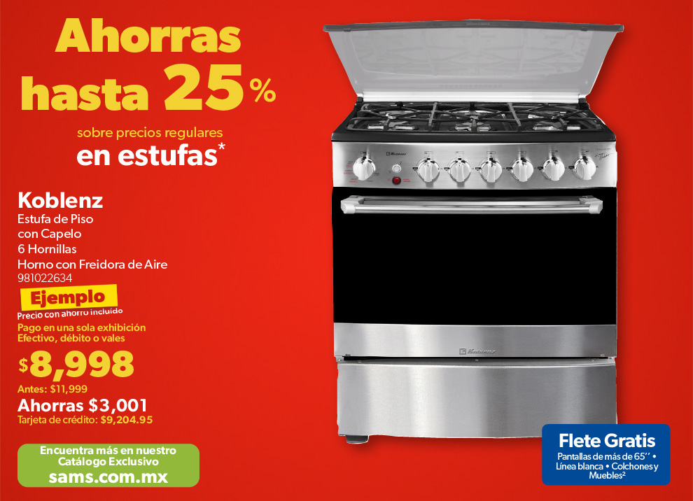 Estufa de piso con capelo