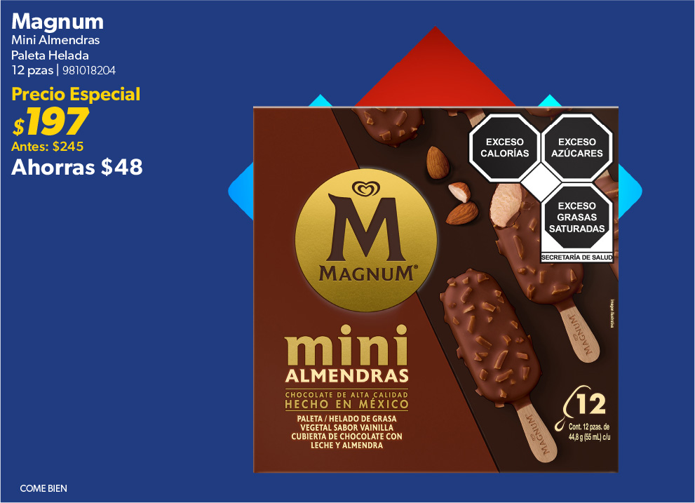 Paleta mini almendra