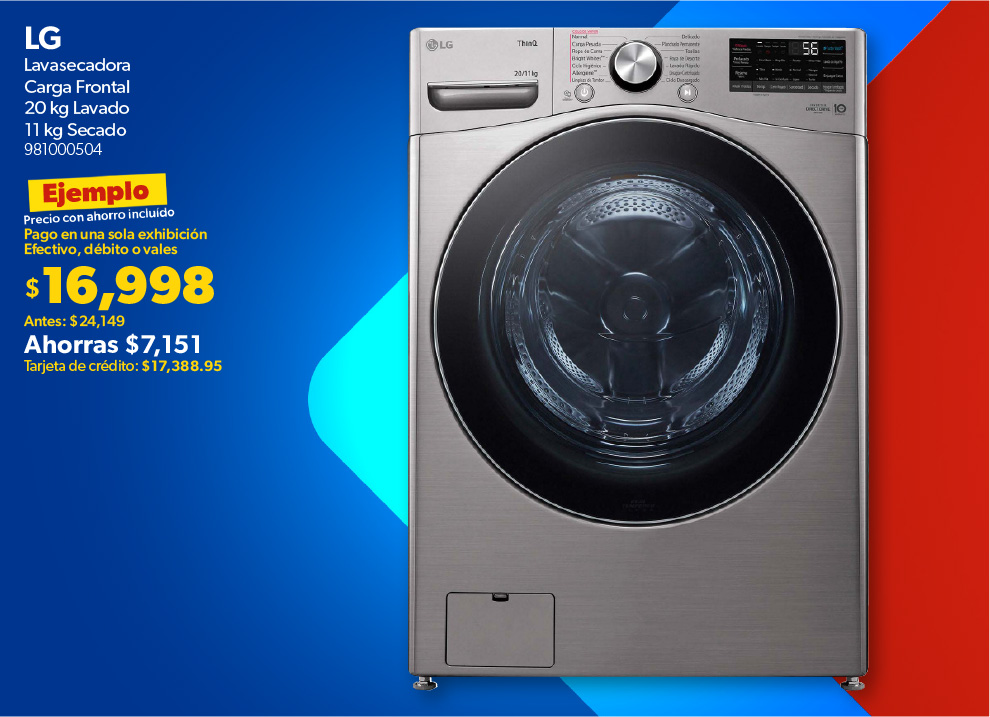 Lavasecadora carga frontal