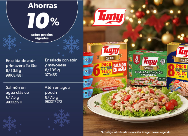 Ensalada de atun en agua salmon en agua