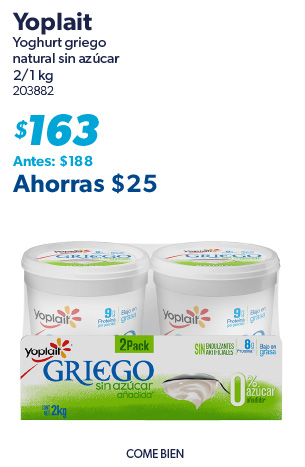 Yoghurt griego natural sin azucar