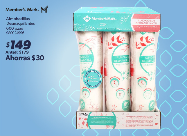 Almohadillas desmaquillantes