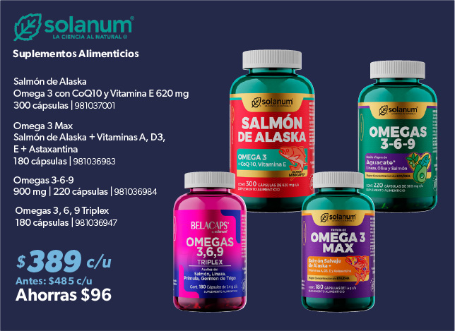Suplemento alimenticio salmon omega