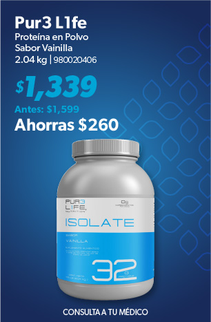 Proteina en polvo sabor vainilla