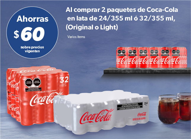 Al comprar 2 paquetes en lata original o light