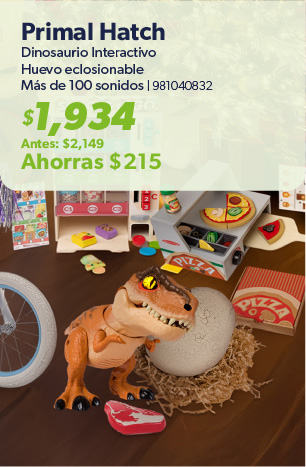 Dinosaurio interactivo