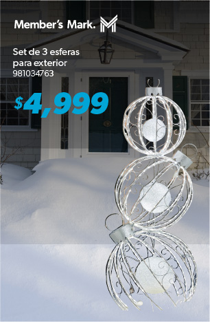 Set de 3 esferas para exterior