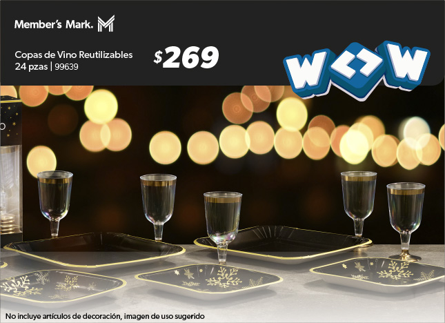 Copas de vino reutilizables