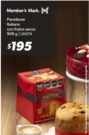 Panettone italiano con frutos secos