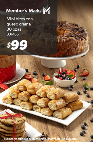 Mini bites con queso crema