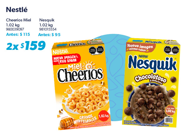 Cheerios miel Nesquik