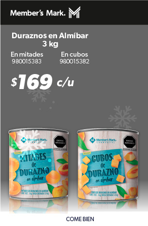 Duraznos en almibar mitades y cubos