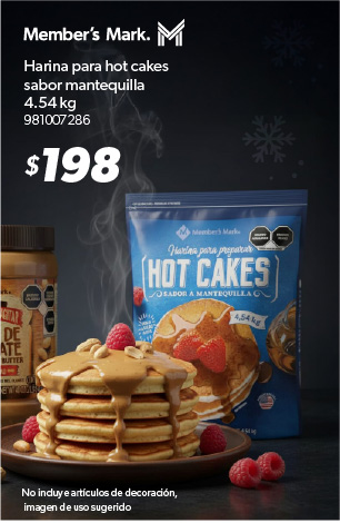 Harina para hot cakes sabor mantequilla