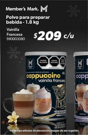 Polvo para preparar bebida vainilla francesa