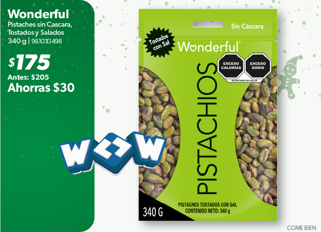 Pistaches sin cascara tostados y salados