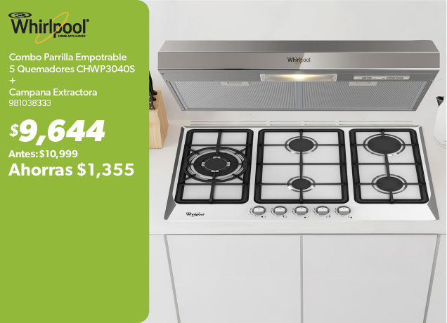 Combo parrilla empotrable