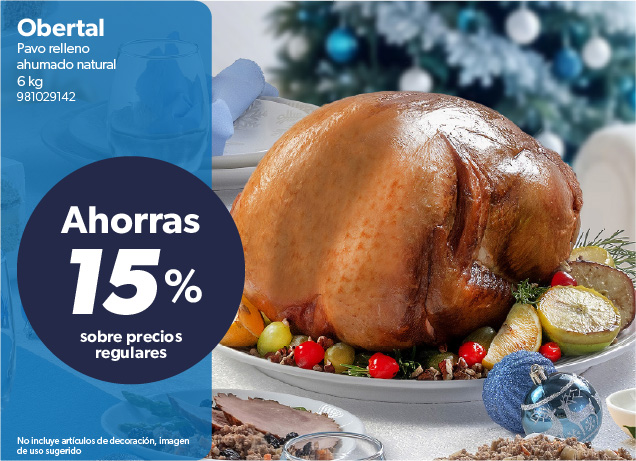 Pavo relleno ahumado natural