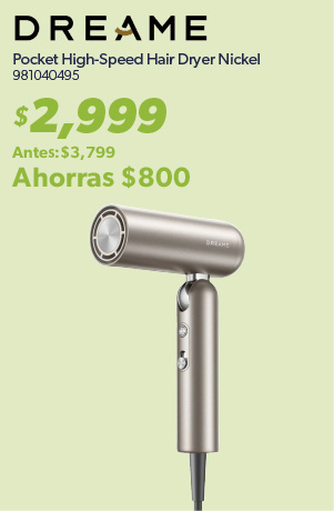 Pocket high speed hair dryer nickel