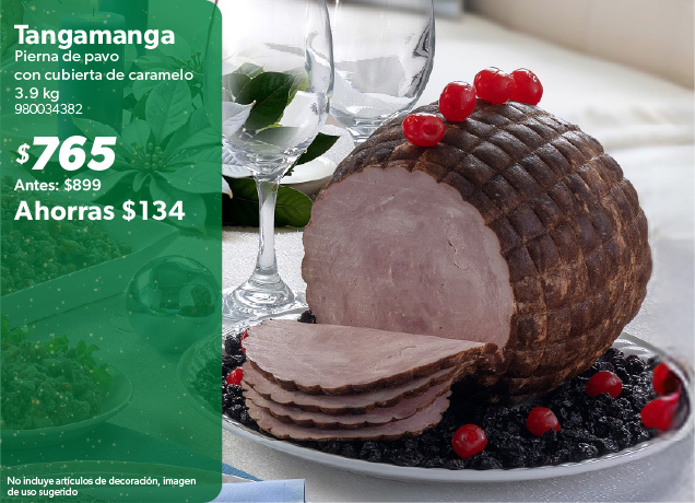 Pierna de pavo con cubierta de caramelo