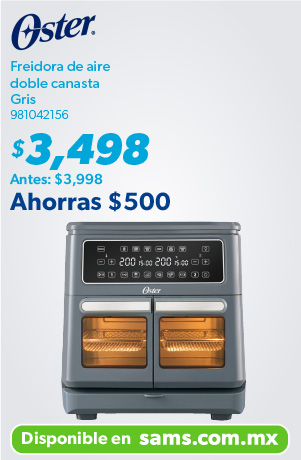 Freidora de aire doble canasta