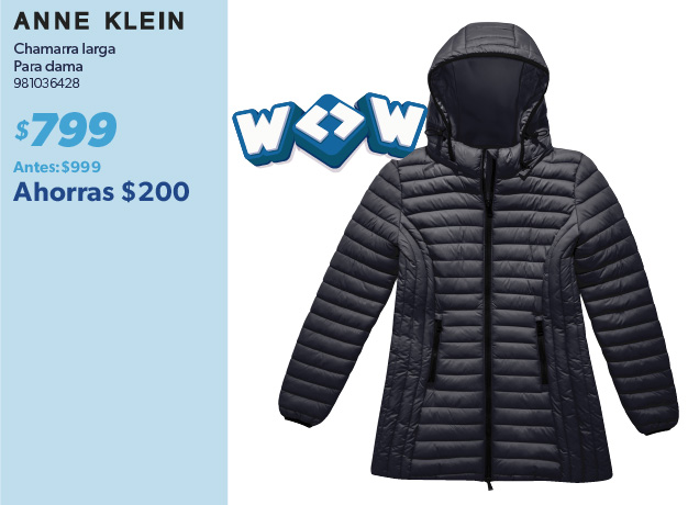 Chamarra larga para dama