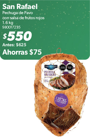 Pechugas de pavo con salsa de frutos