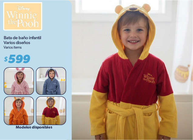 Bata de bano infantil