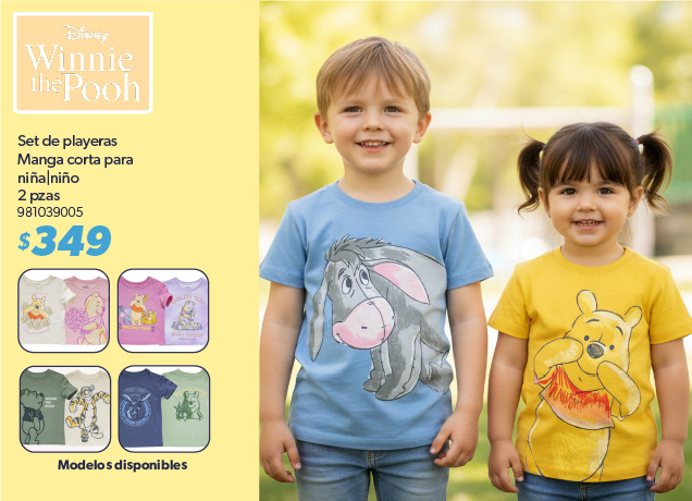 Set de playeras manga corta