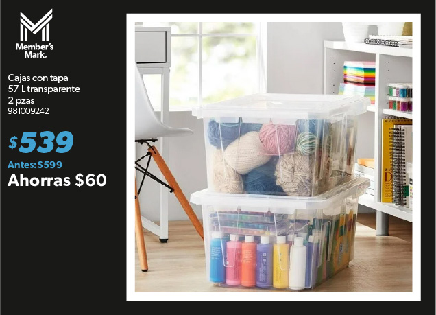 Cajas con tapa transparente