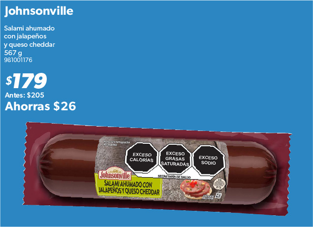 Salami ahumado con jalapenos y queso 