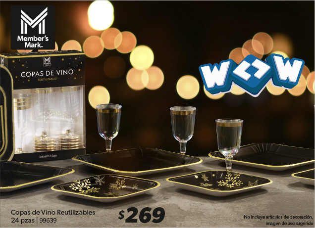 Copas de vino reutilizables
