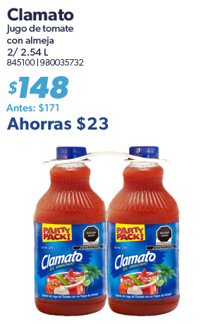 Jugo de tomate con almeja