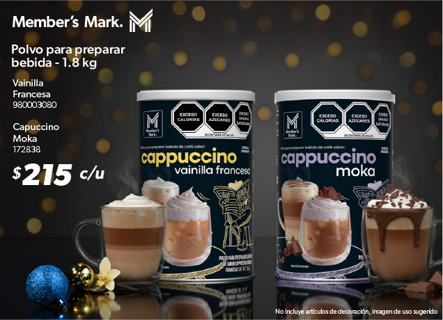 Polvo para preparar bebida vainilla capuccino