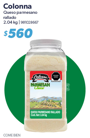 Queso parmesano rallado